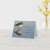 Sandpiper Bird Motivierend Karte (Gelbe Blume)