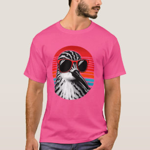 Sandpiper Bird Sonnenbrille Sunset Retro Style Vin T-Shirt