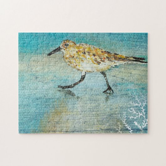 Sandpiper Coastal Bird Beach Puzzle (Horizontal)