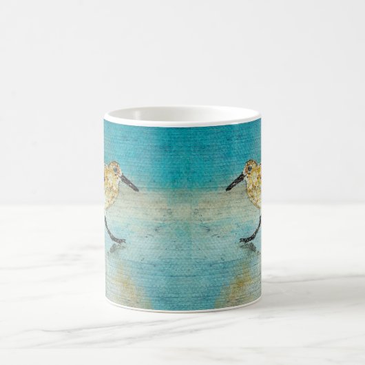 Sandpiper Coastal Bird Wading Ocean Beach Kaffeetasse (Mittel)
