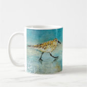 Sandpiper Coastal Bird Wading Ocean Beach Kaffeetasse (Links)