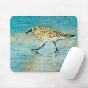 Sandpiper Coastal Bird Wading Ocean Beach Mousepad