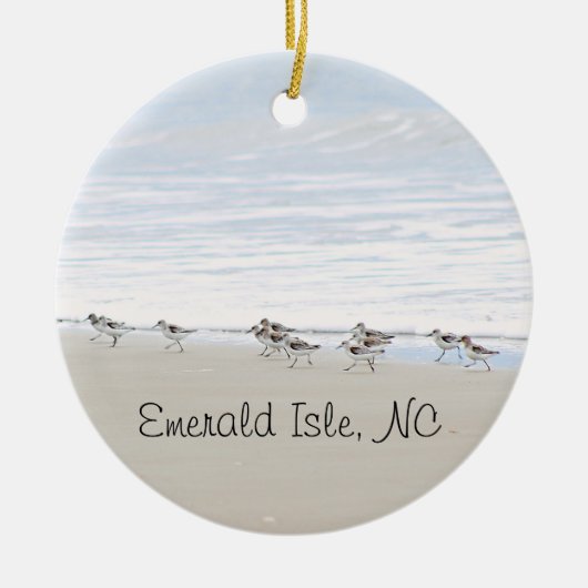 Sandpiper Emerald Isle Ornament (Vorne)