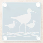 Sandpiper Glass Untersetzer (Rückseite)