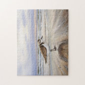 Sandpiper in Beach Bird Art Puzzle (Vertikal)