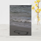 Sandpiper in Liebe Karte (Gelbe Blume)