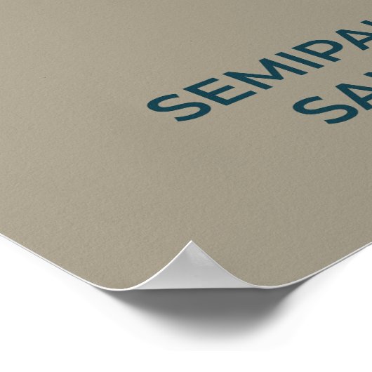 Sandpiper-Migrationskarte - Minimalistisch Poster (Ecke)