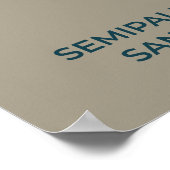 Sandpiper-Migrationskarte - Minimalistisch Poster (Ecke)