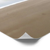 Sandpiper mit zwei Sanderlings am Strand 16x20 Poster (Ecke)