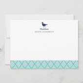 Sandpiper Personalisiert Stationery Flat Cards Mitteilungskarte (Vorderseite)