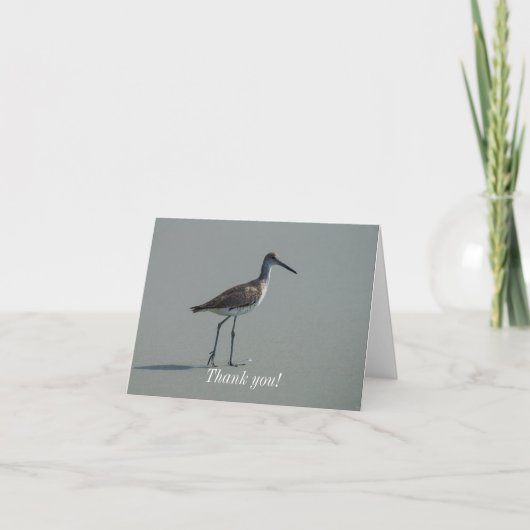 Sandpiper-Pose Dankeskarte (Vorderseite)