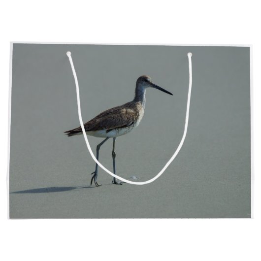 Sandpiper-Pose Große Geschenktüte (Rückseite)