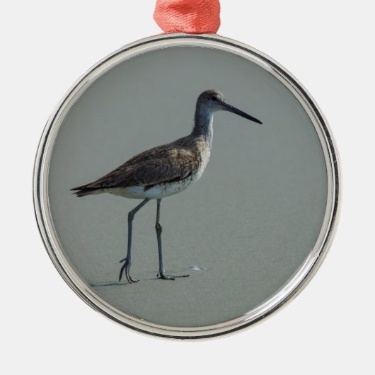Sandpiper-Pose Ornament Aus Metall (Vorne)