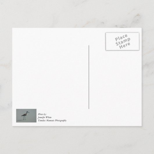 Sandpiper-Pose Postkarte (Rückseite)