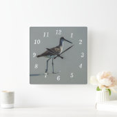 Sandpiper-Pose Quadratische Wanduhr (Zuhause)