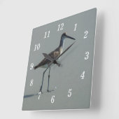 Sandpiper-Pose Quadratische Wanduhr (Winkel)