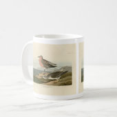 Sandpiper, Rotbrüste, Audubons Vögel von Amerika Kaffeetasse (Vorderseite Links)