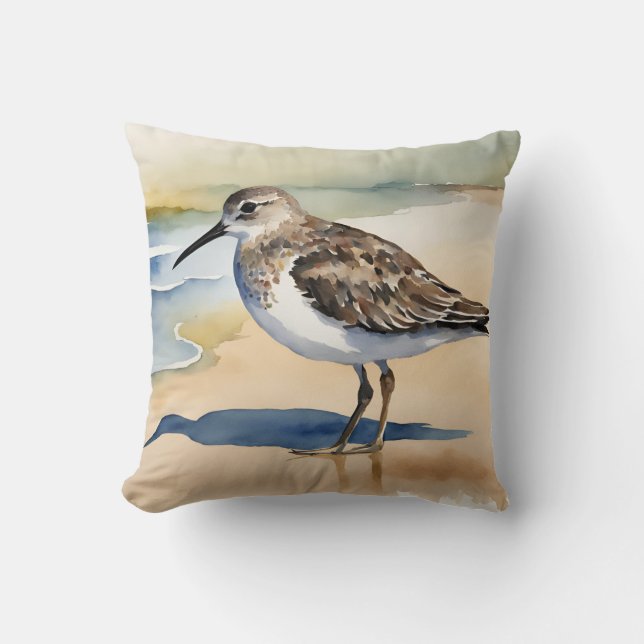 Sandpiper Seabird Kissen (Vorderseite)