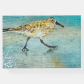 Sandpiper Shorebird Coastal Beach House Gästebuch (Rückseite)