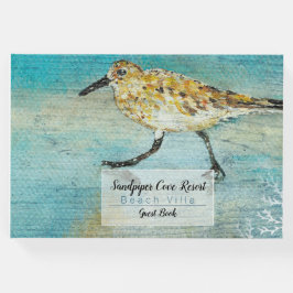 Sandpiper Shorebird Coastal Beach House Gästebuch