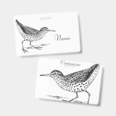 Sandpiper Shorebird Thunder_Cove Ausweis (Front & Back)