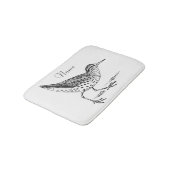 Sandpiper Shorebird Thunder_Cove Badematte (Schrägansicht)