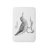 Sandpiper Shorebird Thunder_Cove Badematte (Vorderseite Vertikal)