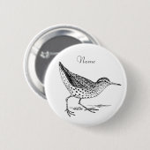 Sandpiper Shorebird Thunder_Cove Button (Vorne & Hinten)