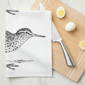 Sandpiper Shorebird Thunder_Cove Geschirrtuch (Viertel Falte)