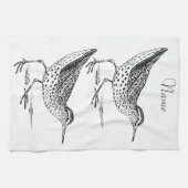 Sandpiper Shorebird Thunder_Cove Geschirrtuch (Horizontal)