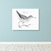 Sandpiper Shorebird Thunder_Cove Leinwanddruck (Insitu (Holzboden))