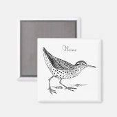 Sandpiper Shorebird Thunder_Cove Magnet (Vorderseite/Rückseite)