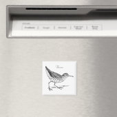 Sandpiper Shorebird Thunder_Cove Magnet (In Situ (Geschirrspüler))