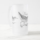 Sandpiper Shorebird Thunder_Cove Mattglas Bierglas (Vorderseite Links)