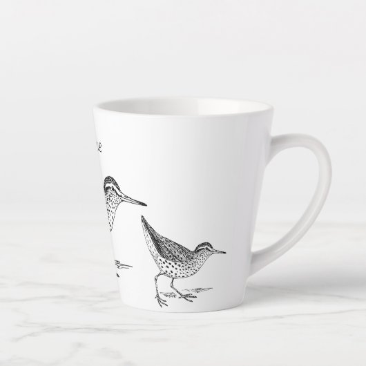Sandpiper Shorebird Thunder_Cove Milchtasse (Rechts)