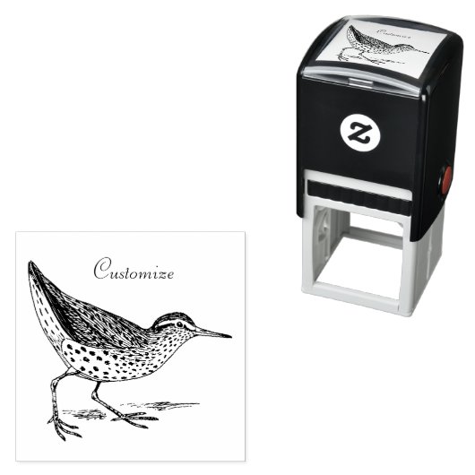 Sandpiper Shorebird Thunder_Cove Permastempel (Beispiel)