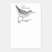 Sandpiper Shorebird Thunder_Cove Post-it Klebezettel (Vorderseite)