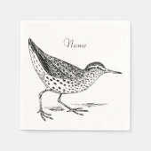 Sandpiper Shorebird Thunder_Cove Serviette (Vorderseite)