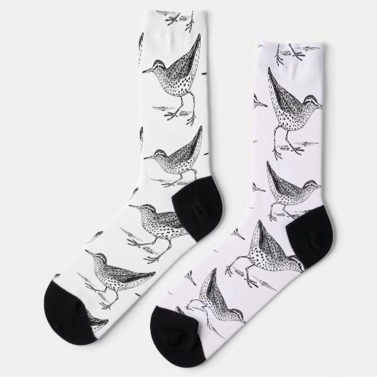 Sandpiper Ufervogel Thunder_Cove Socken (Linkes Detail)