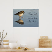 Sandpiper-Vogel motivierend Poster (Küche)