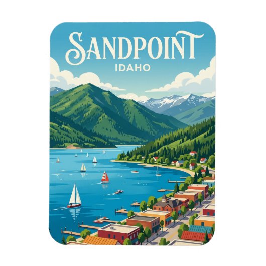 Sandpoint Idaho Magnet (Vertikal)