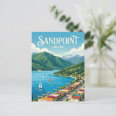 Sandpoint Idaho Postkarte (Stehend Vorderseite)
