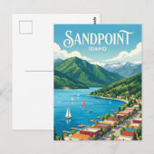 Sandpoint Idaho Postkarte (Vorne/Hinten)