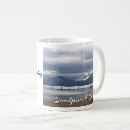 Sandpoint, Idaho-Tasse Kaffeetasse (VorderseiteRechts)