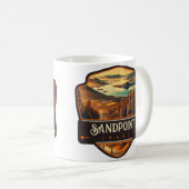 Sandpoint, Idaho | VINTAG Kaffeetasse (VorderseiteRechts)