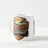 Sandpoint, Idaho | VINTAG Kaffeetasse (Vorderseite Links)
