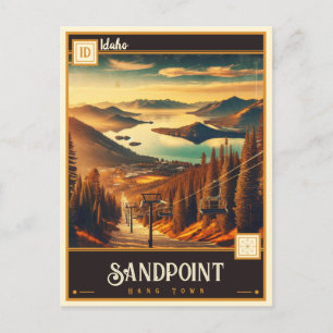 Sandpoint, Idaho Vintage Postkarte