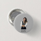 Sandra-Abzeichen rund 2,50 cm Button (Vorne & Hinten)