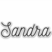 Sandra Aufkleber (Vorderseite)