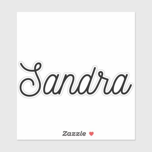 Sandra Aufkleber (Blatt)